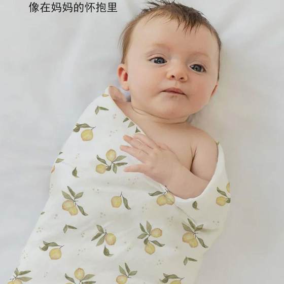 新生婴儿纯棉包单有机棉包巾抱被初生儿产房裹布宝宝包被2条装