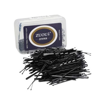 
Black one-word clip to fix broken hair clips on the back of the head, corrugated steel clips, hair accessories, small black clips, hairpins for women