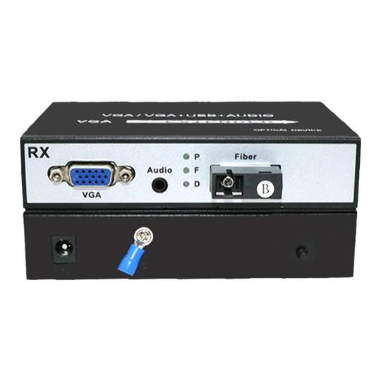 Lianjing VGA Optical Transceiver - HD Stereo Audio Video Fiber Extender