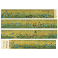 Wang Ximeng Chinese Painting Scroll - Forbidden City Landscape Print