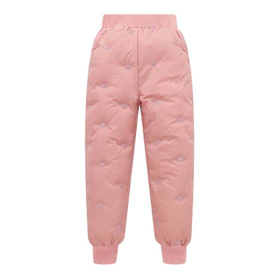 
Barakor Children's Down Pants Boys and Girls 2024 Winter Clothing Medium and Large Children's Warm Inner Wear Outerwear Coldproof Pants