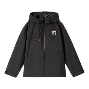 
MLB official men and women couples large LOGO hooded waterproof jacket autumn new WJB80