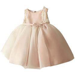 Pink tutu birthday autumn and winter sleeveless children's dress