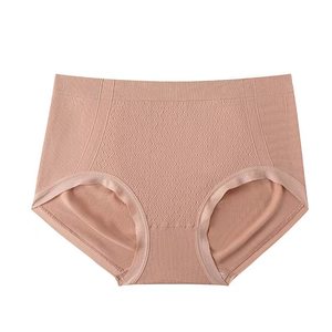 Underwear lady cotton all -cotton antibacterial crotch Mid -waist girl triangular shorts 2024 thin summer new abdomen
