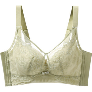 Ms. Fenteng's underwear big breasts showing small upper and lower defense, sagging chest busty lace sexy gathers thin steelless bra
