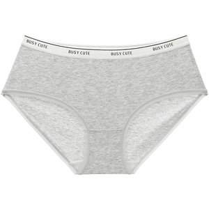 
Six rabbit sports style underwear for women 7A antibacterial pure cotton bottom crotch comfortable and breathable women briefs mid-waist shorts