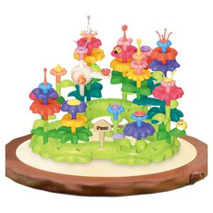 
Newqi building blocks educational toys for girls and boys, ever-changing garden flower arrangements, children's plastic puzzles, large particle assembly gifts