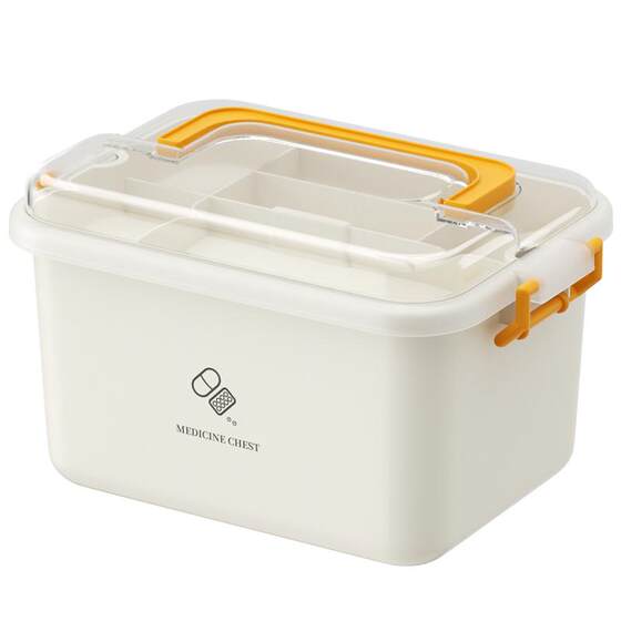 Household multi -layer pharmaceutical category category storage box Extra -capacity Children's pharmaceutical family first -aid drug medical box
