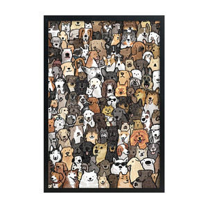 
Not one missing cat or dog wooden puzzle 1000 cartoon animals collection 500 highly difficult 300 decompression toys