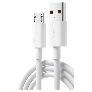 
6a Android data cable super fast charging charging cable flash charging suitable for Huawei Honor viv0 mobile phone MicroUSB desk lamp charger cable original trapezoidal charging treasure genuine thickened anti-breakage