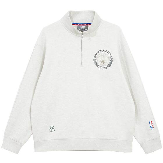 
[Shopping Mall Hot Style] Jack Jones Men's Spring Sports Half-Zip Stand Collar Sweatshirt 225433002 Trendy