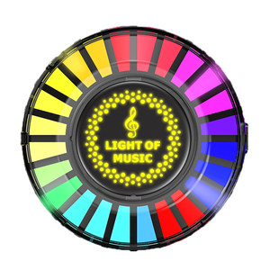Newly upgraded magnetic suction RGB car acoustic control pickup atmosphere Lights smart car outlet rhythm lighting decoration
