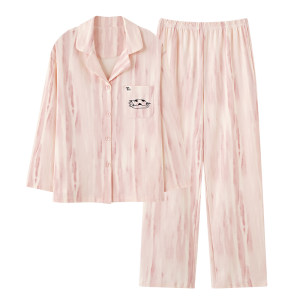 
Fenton Ke'an pajamas for women 2026 new autumn and spring pure cotton long-sleeved women's pink home wear suit summer