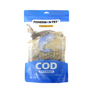 
FISHERMANPET pet dog teething stick, beautiful hair, bite-resistant cod skin, cigar roll, salmon skin snacks