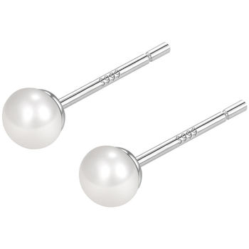 999 sterling silver natural freshwater pearl earrings for women
