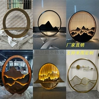 Круглая из нержавеющая сталь пейзажная живопись Экран двора.