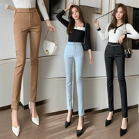 Осенние штаны, приталенный пиджак классического кроя, подходит для подростков, коллекция 2022, высокая талия, свободный прямой крой