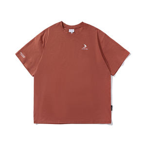 LUSHISI Sailing Boat Showing Prints Outdoor American Basketball Short-sleeved Moisturizing and Wounding Quick Dry T-shirt