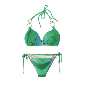 
atlanticbeach romantic micro flash sexy vacation split swimsuit ladies hot girls bikini bling series