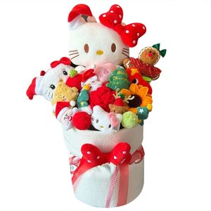 
Cute Hello Kitty Doll Bouquet KT Cat Cartoon Flower Surprise Creative Birthday Gift New Year's Eve for Girls