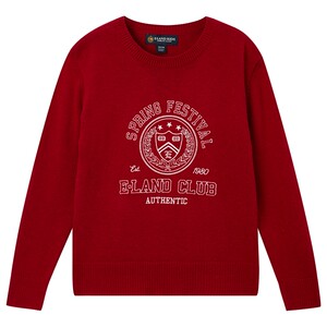 
eland kids clothes for children, boys and girls sweaters, spring and autumn wool retro pullover sweaters