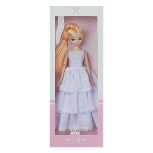 
Kerr little white dress series simple makeup doll girl dress-up gift (the clothing may be yellowed) 99055