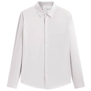 
Peacebird men's slim fit fashion long-sleeved shirt autumn modal solid texture shirt young people wear