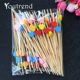 100pcs/lot Bamboo Heart Craft Food Skewers Fruit Toothpick D