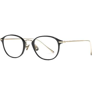 JINS eye posture myopia glasses casual trend light round frame men and women can be equipped with anti-blue light lens UUF25S203