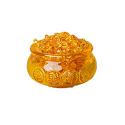 Citrine cornucopia ornaments Glazed ingot treasure cornucopia home decoration opening gift decoration