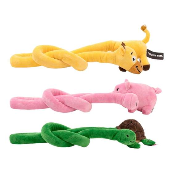 
QMONSTER long animal dog toy with sound long neck plush dog toy for companionship to relieve boredom and consume energy