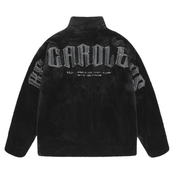 
BJHG reckless imitation rabbit velvet cotton jacket men's winter American cotton jacket casual thickened couple cotton coat women