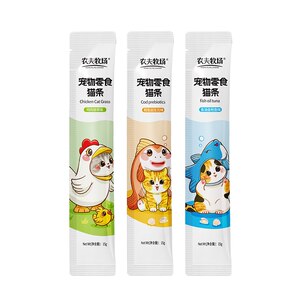 
Fish oil cat strips, canned cat snacks, nutritious kitten wet food snack supplies, farmer's tuna chicken, high quality