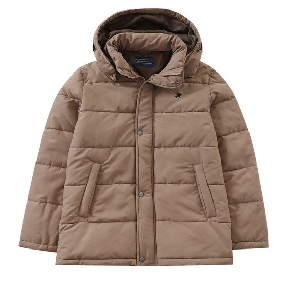 
Foreign trade day single tail goods thickened cotton coat men's American casual couple style winter coat detachable hood versatile cotton clothing trend