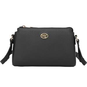 
Scarecrow Bag Women's New Fashionable Cowhide Black Middle-aged Women's Shoulder Bag Mom's Bag Genuine Leather Crossbody Bag