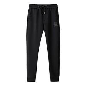 
Pierre Cardin genuine sports pants and sweatpants for men in autumn and winter, slim fit plus velvet leg casual trousers, high-end men's warm trousers