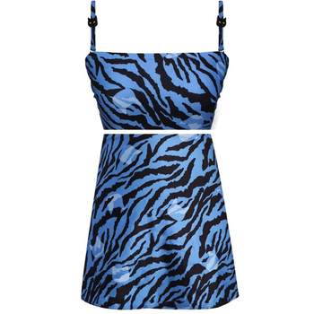 
BE van der Ann jointly named leopard print split skirt swimsuit for women