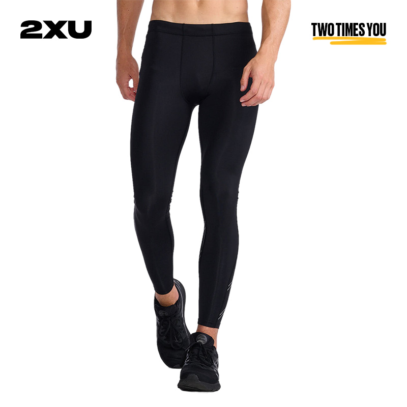 2XU Aspire系列压缩长裤男健身裤紧身长裤马拉松运动跑步速干训练