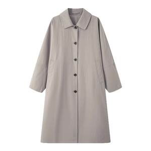 
Drawwind 2026 spring and autumn new style mid-length windbreaker women's Korean style solid color high-end lapel jacket
