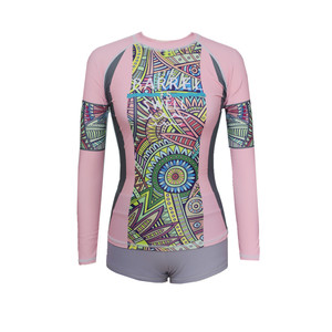 Korean new diving clothing split long -sleeved sunscreen swimsuit female jellyfish couple swimwear hot spring vacation