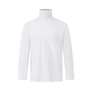 
MRCYC simple style pile-collar long-sleeved T-shirt for men's autumn and winter pure cotton base shirt Korean trendy and versatile inner matching