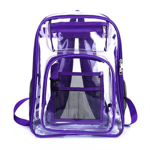 
Transparent Jelly Bag Male High School College Student PVC School Bag Women 2025 New Backpack Large Capacity Waterproof Backpack