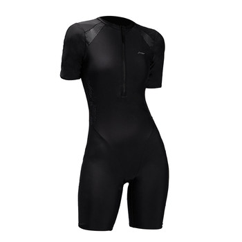 Li Ning's new style and knee conservative swimsuit to prevent light
