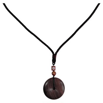 
New Chinese style long necklace for Chinese style Zen Sandalwood Pendant