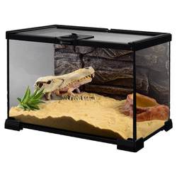 Upgraded magnetic anti-escape glass lizard breeding tank