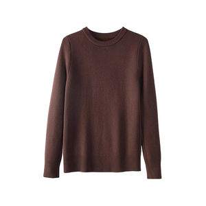 
Women's thick round neck full-length velvet autumn and winter inner wear warm pullover outside wear large size sweater base shirt