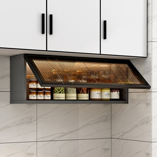 Kitchen wall cabinet for seasonings, wall cabinet, wall-mounted storage ...