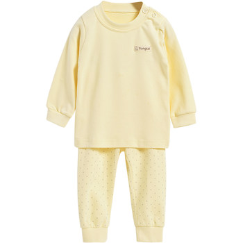 Tongtai baby set children's pure cotton autumn clothes and autumn pants
