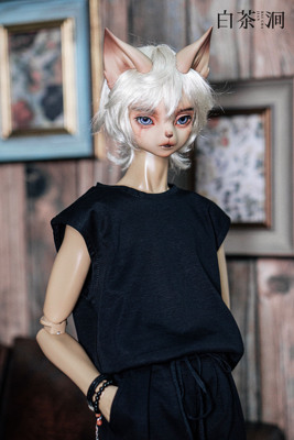 taobao agent [White Tea Hang] Spot-Wild-Uncle 6873 Uncle SSDF Pure Color Loose Vests BJD baby clothes