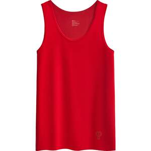 
Red Bean Zodiac Year Men's Vest Big Red Horse Year Good Luck Bottoming Cotton Undershirt Wedding Gift Underwear Socks Set